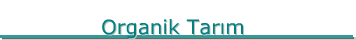 Organik Tarim